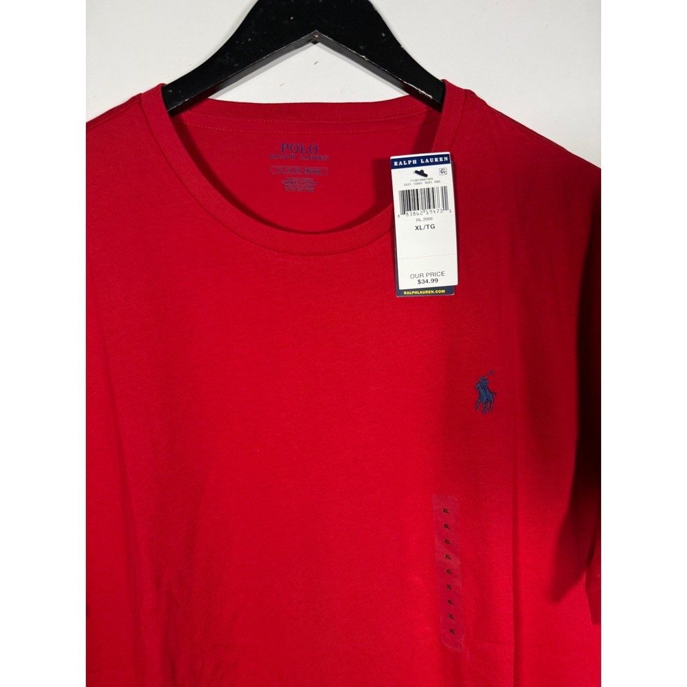 Polo Ralph Lauren Mens XL Red Short Sleeve Pony Logo T-Shirt NWT
